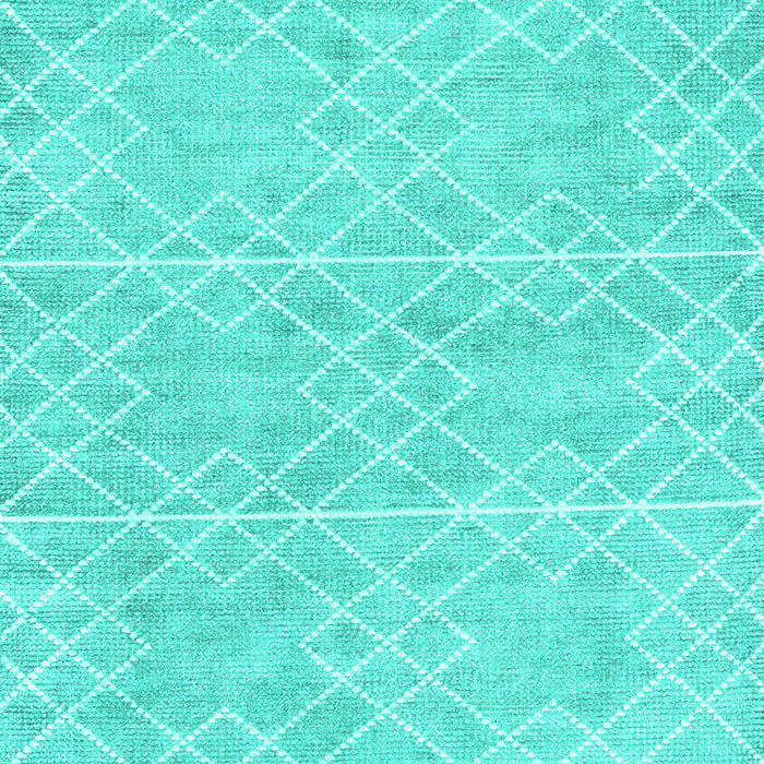 Machine Washable Abstract Turquoise Contemporary Area Rugs, wshcon1856turq