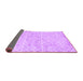 Sideview of Abstract Purple Contemporary Rug, con1856pur