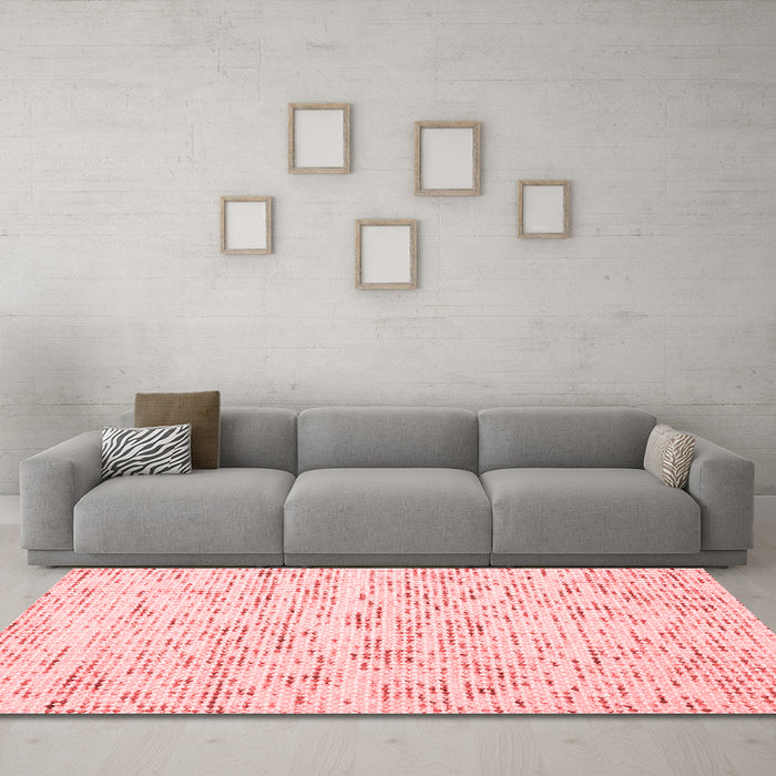 Modern Red Washable Rugs