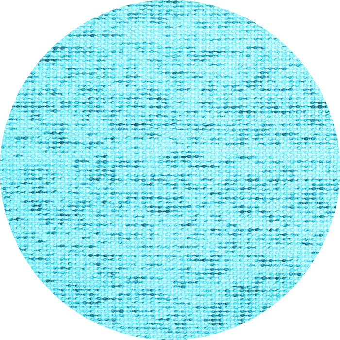 Round Machine Washable Solid Light Blue Modern Rug, wshcon1857lblu