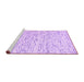 Sideview of Machine Washable Solid Purple Modern Area Rugs, wshcon1857pur