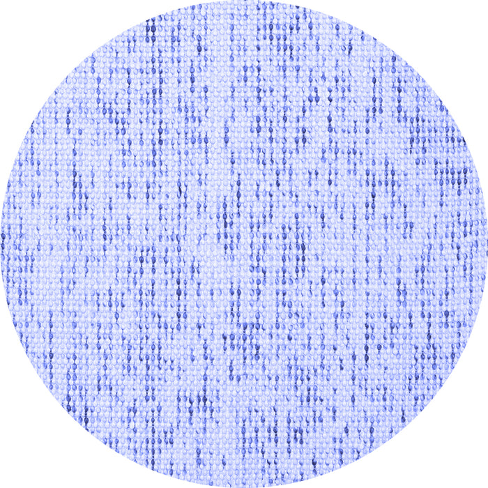 Round Solid Blue Modern Rug, con1857blu