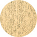 Round Solid Brown Modern Rug, con1857brn