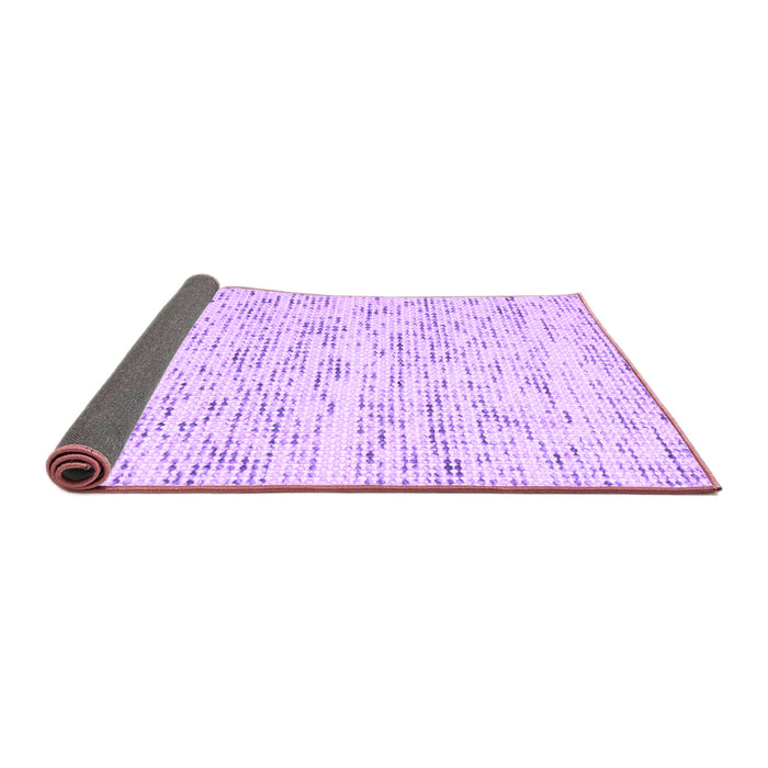 Sideview of Solid Purple Modern Rug, con1857pur