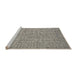 Serging Thickness of Machine Washable Contemporary Gray Rug, wshcon1858