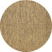 Round Abstract Brown Contemporary Rug, con1858brn