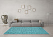 Machine Washable Abstract Light Blue Contemporary Rug in a Living Room, wshcon1858lblu