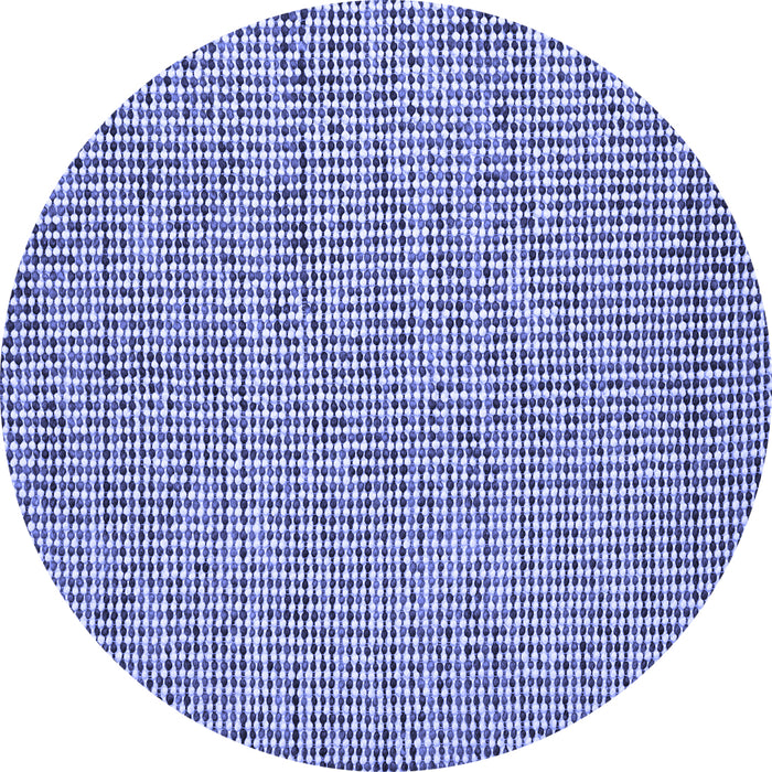 Round Machine Washable Abstract Blue Contemporary Rug, wshcon1858blu