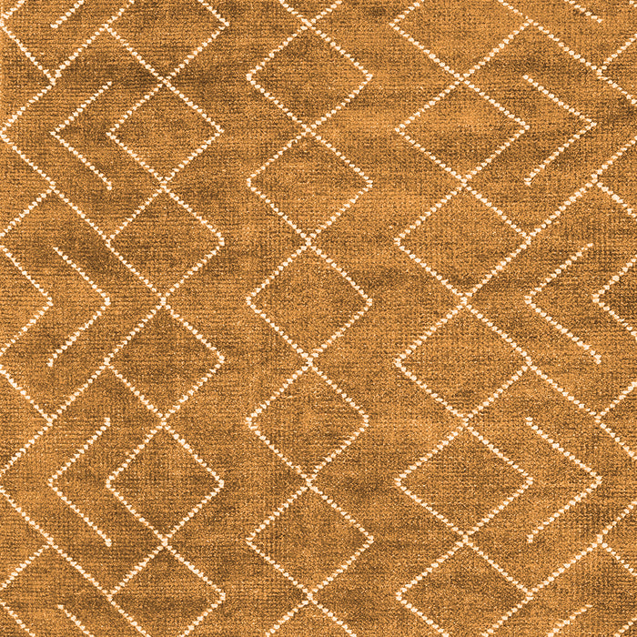 Abstract Orange Contemporary Rug, con1859org