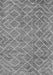 Serging Thickness of Machine Washable Abstract Gray Contemporary Rug, wshcon1859gry