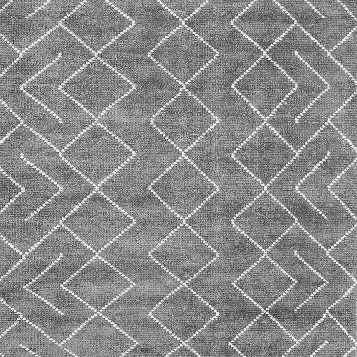 Serging Thickness of Machine Washable Abstract Gray Contemporary Rug, wshcon1859gry