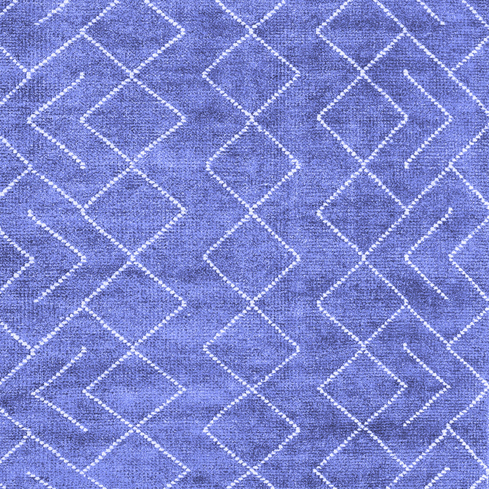 Machine Washable Abstract Blue Contemporary Rug, wshcon1859blu