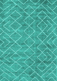 Abstract Turquoise Contemporary Rug, con1859turq