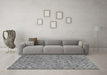 Machine Washable Abstract Gray Contemporary Rug in a Living Room,, wshcon1859gry