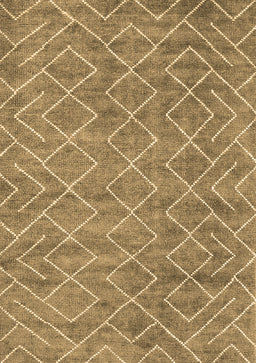 Abstract Brown Contemporary Rug, con1859brn