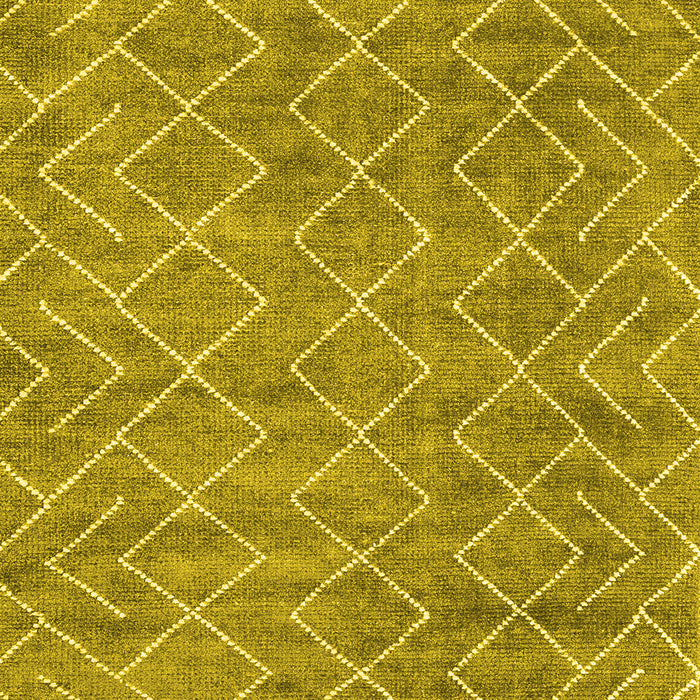 Machine Washable Abstract Yellow Contemporary Rug, wshcon1859yw