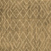 Square Machine Washable Abstract Brown Contemporary Rug, wshcon1859brn