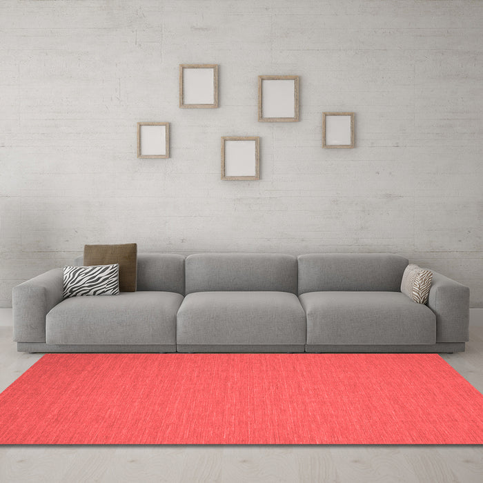Contemporary Red Washable Rugs