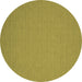 Round Abstract Brown Contemporary Rug, con185brn