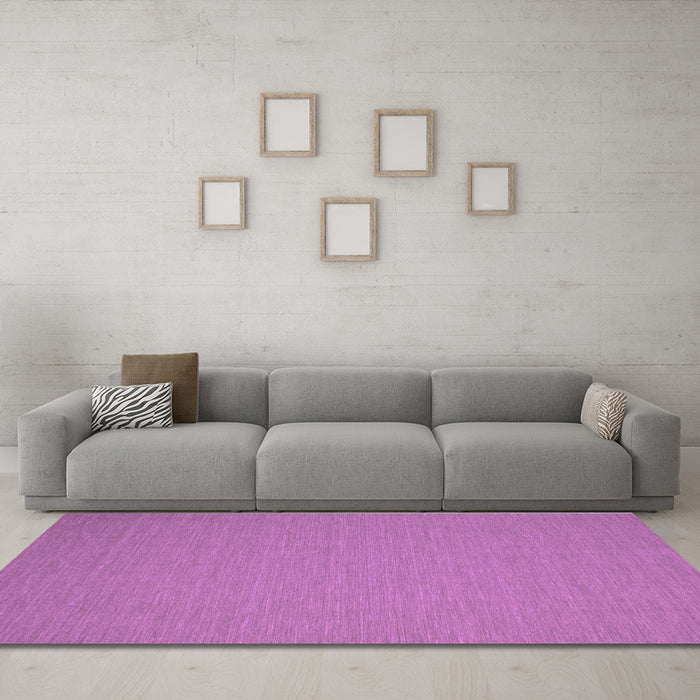 Machine Washable Abstract Purple Contemporary Area Rugs in a Living Room, wshcon185pur