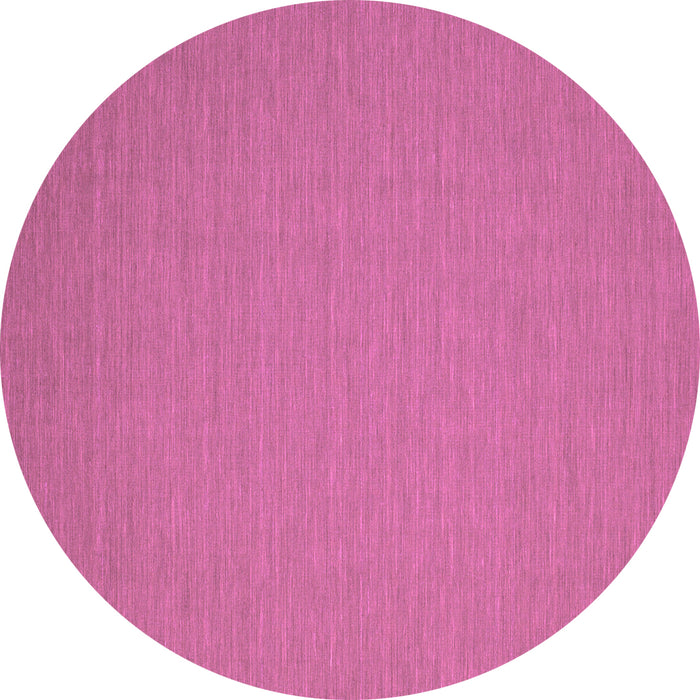 Round Abstract Pink Contemporary Rug, con185pnk