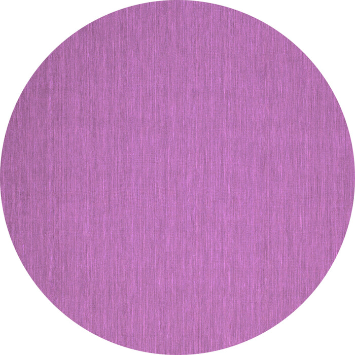 Round Abstract Purple Contemporary Rug, con185pur