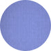 Round Machine Washable Abstract Blue Contemporary Rug, wshcon185blu