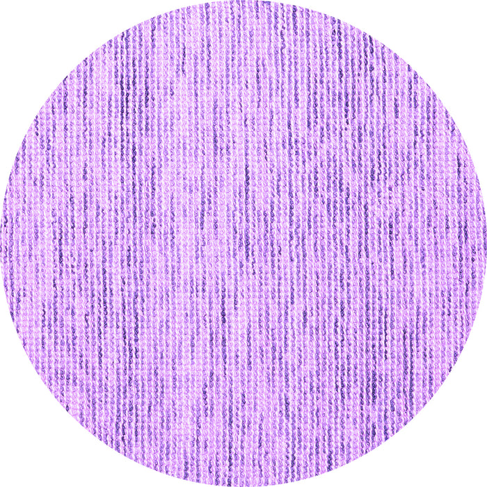 Round Abstract Purple Contemporary Rug, con1860pur
