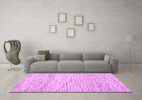 Machine Washable Abstract Pink Contemporary Rug, wshcon1860pnk