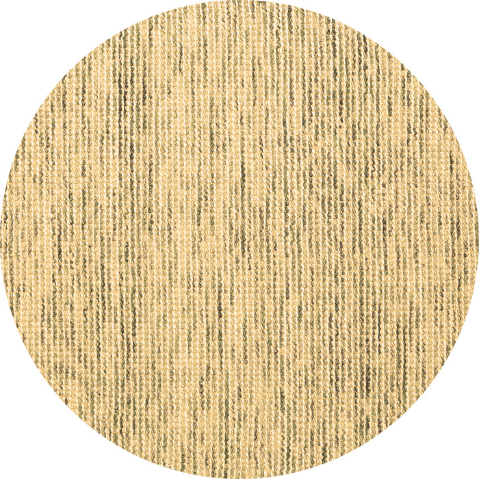 Round Abstract Brown Contemporary Rug, con1860brn