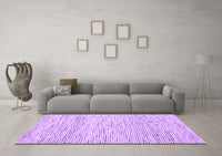 Machine Washable Abstract Purple Contemporary Rug, wshcon1860pur