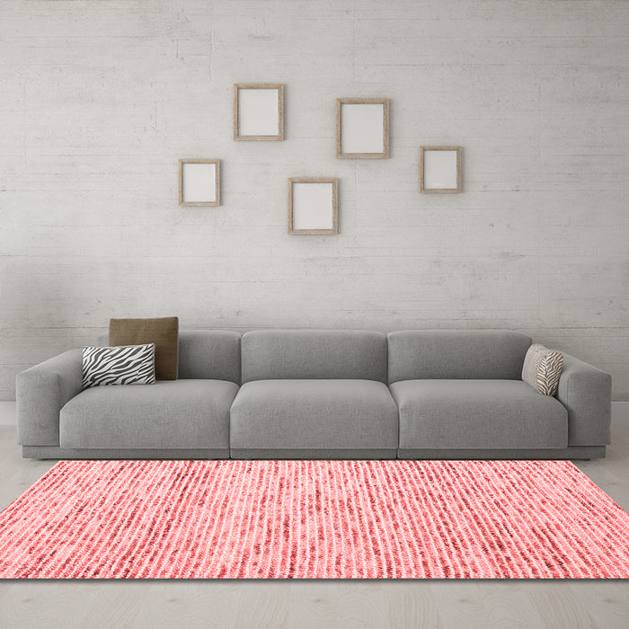 Contemporary Red Washable Rugs