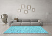 Machine Washable Abstract Light Blue Contemporary Rug in a Living Room, wshcon1861lblu