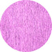 Round Abstract Pink Contemporary Rug, con1861pnk