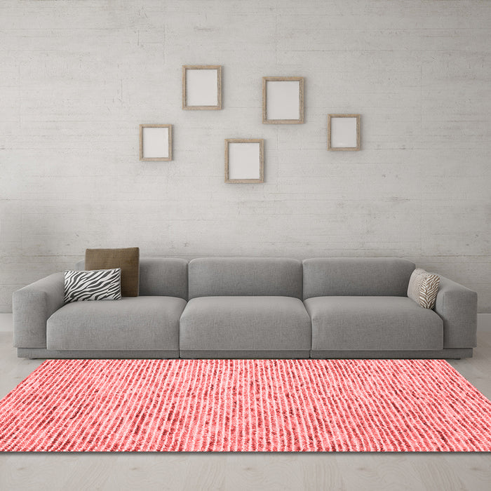 Contemporary Red Washable Rugs