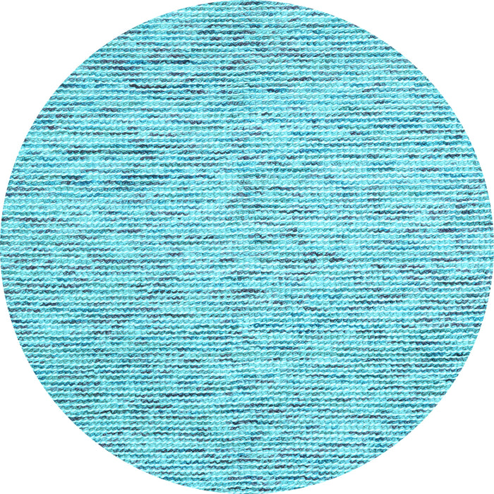 Round Abstract Light Blue Contemporary Rug, con1861lblu