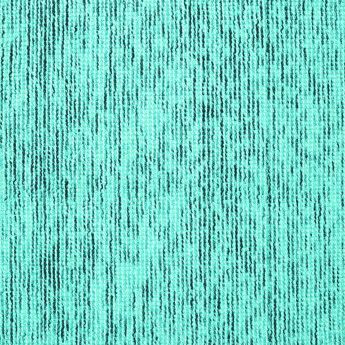 Square Abstract Turquoise Contemporary Rug, con1862turq
