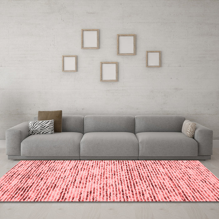 Contemporary Red Washable Rugs