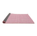 Thickness of Contemporary Light Pink Modern Rug, con1863