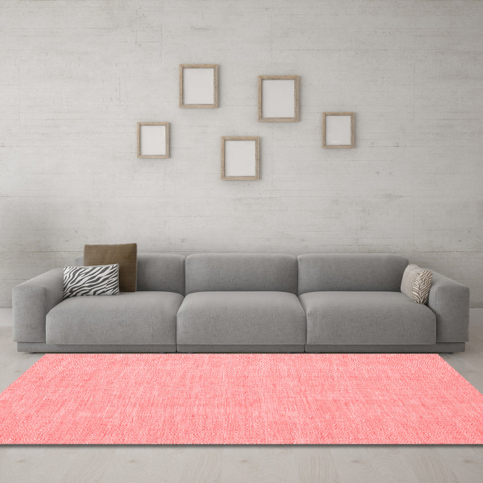 Contemporary Red Washable Rugs