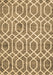 Machine Washable Trellis Brown Modern Rug, wshcon1864brn