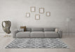 Machine Washable Trellis Gray Modern Rug in a Living Room,, wshcon1864gry