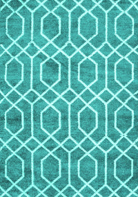 Trellis Turquoise Modern Rug, con1864turq