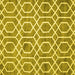 Square Trellis Yellow Modern Rug, con1864yw