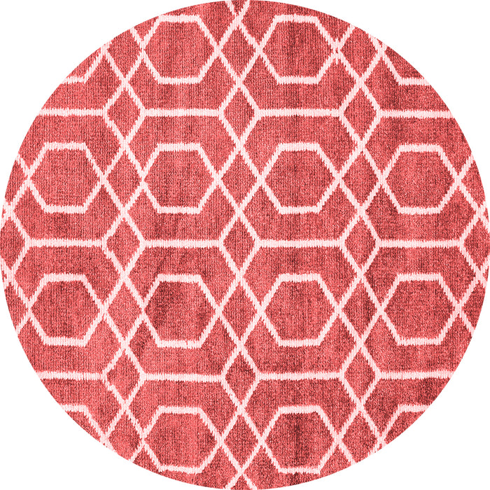 Machine Washable Trellis Red Modern Rug, wshcon1864red