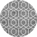 Machine Washable Trellis Gray Modern Rug, wshcon1864gry