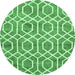 Round Trellis Emerald Green Modern Rug, con1864emgrn