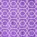 Square Machine Washable Trellis Purple Modern Area Rugs, wshcon1864pur