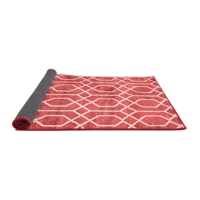Trellis Red Modern Area Rugs