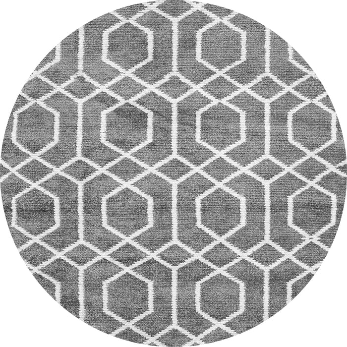 Square Trellis Gray Modern Rug, con1864gry